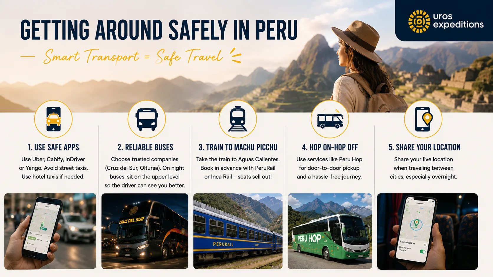 getting around safely in peru