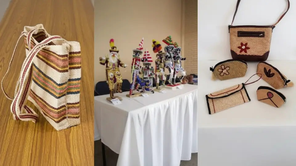 Artesanía en Huánuco Perú de fibras de maguey