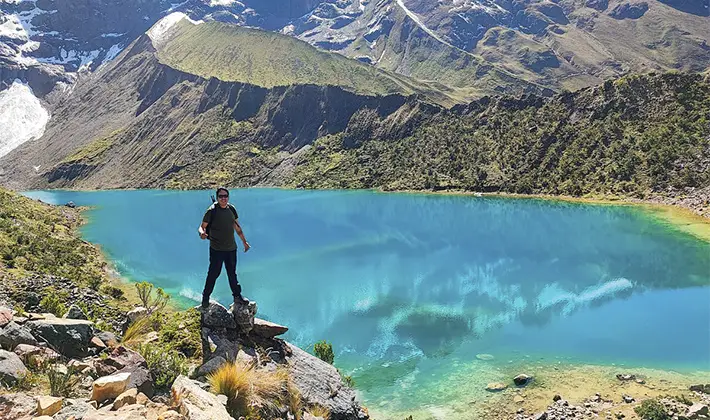 Humantay Lake Full Day tour with Uros Expeditions, hike to a turquoise lagoon surrounded by snowy mountains