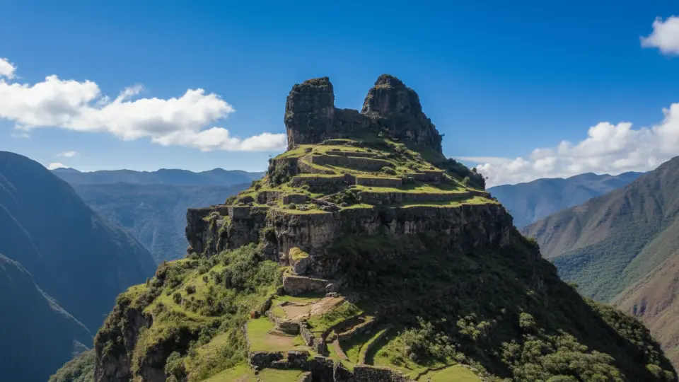 Centro arqueológico de Waqrapukara del Imperio inca