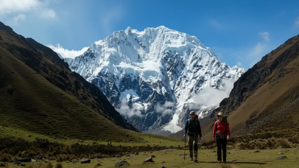 Hiking to Salkantay Mountain
