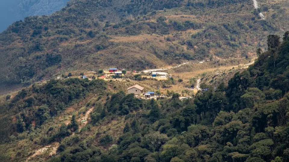 Rest area of Chakicocha during the second day of trekking on the Inca Trail