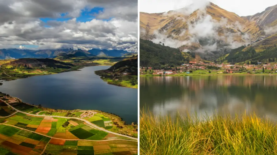 Piuray and Huaypo lagoons in Chinchero