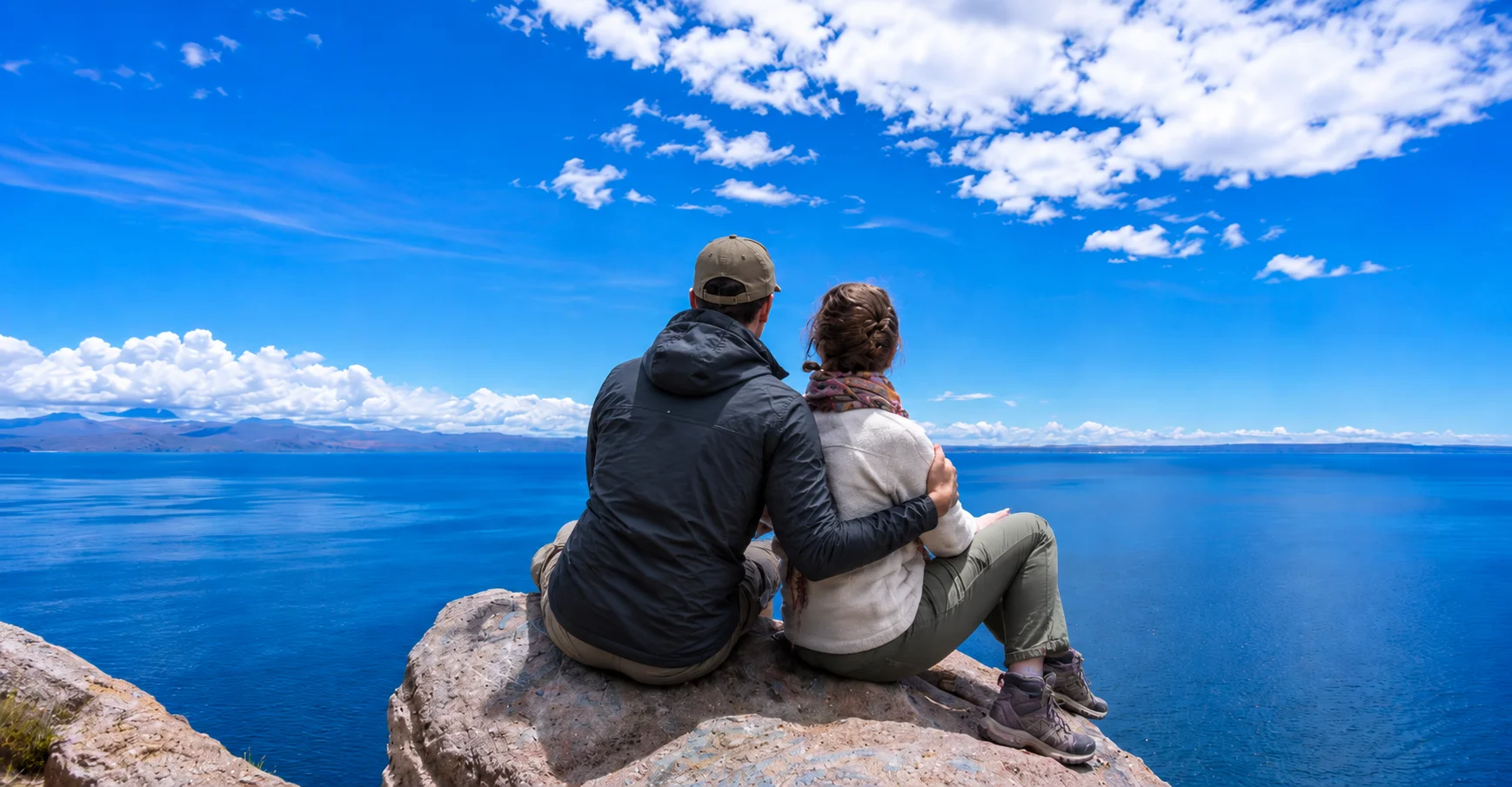 Lake Titicaca during the dry travel season