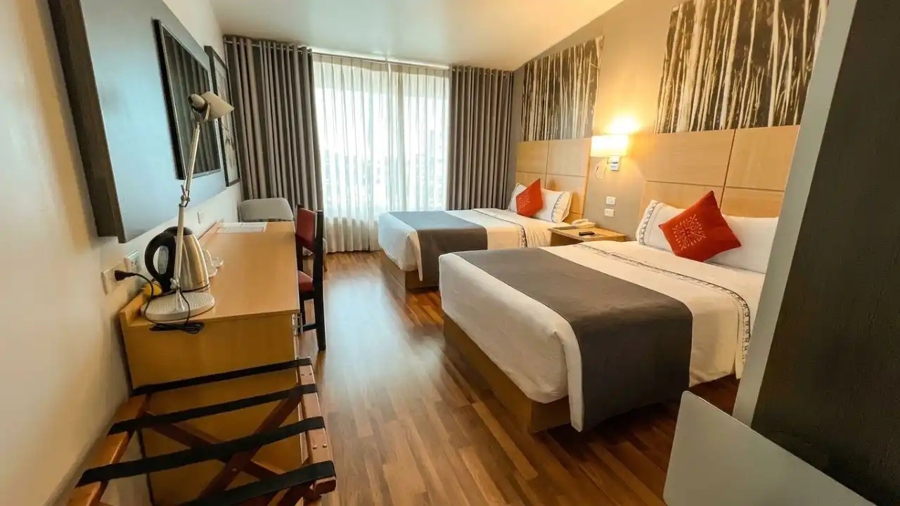 A double lake view room.