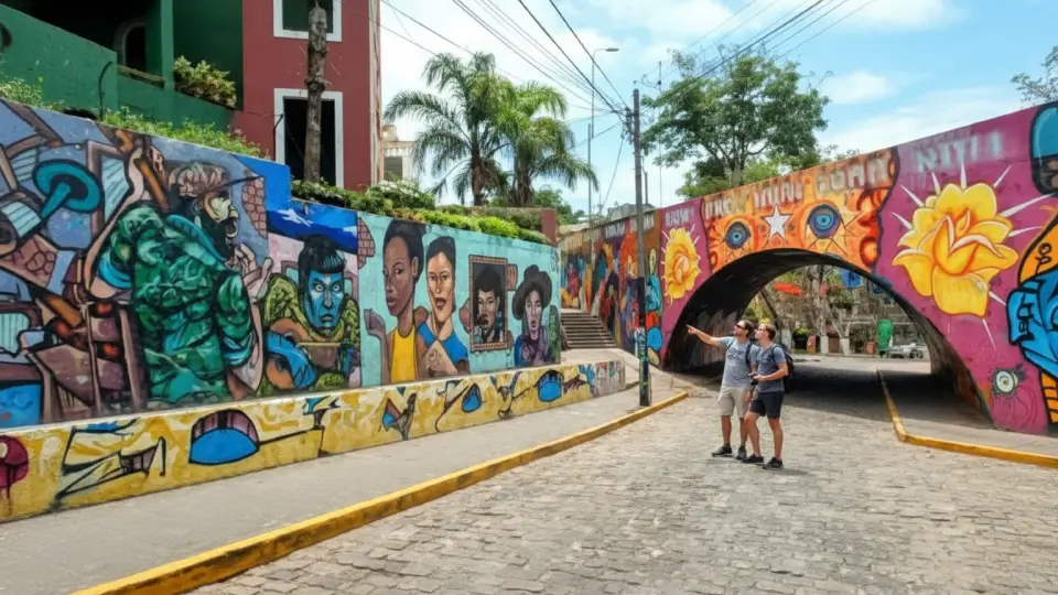 Murales artísticos y culturales en Barranco Lima
