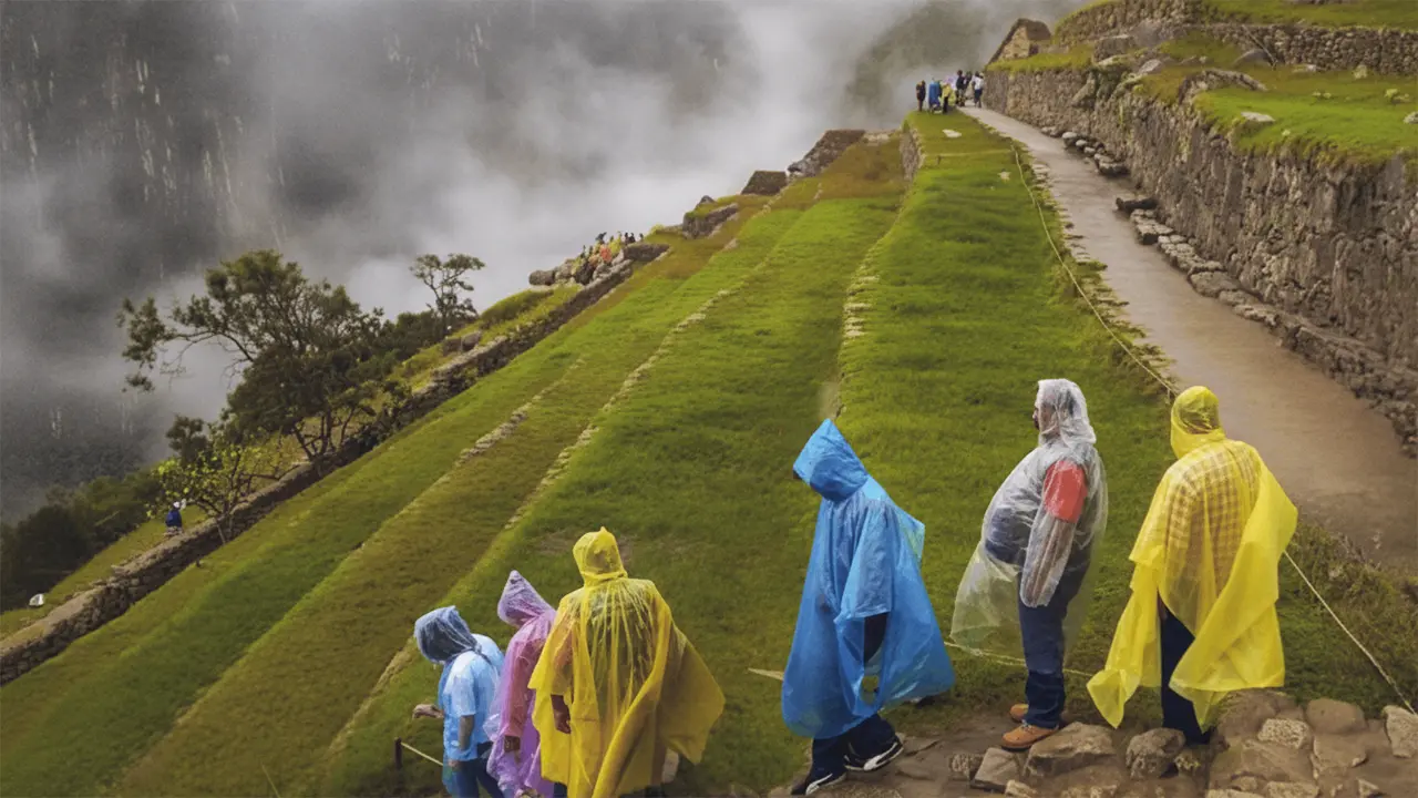 Machu Picchu during rainy season