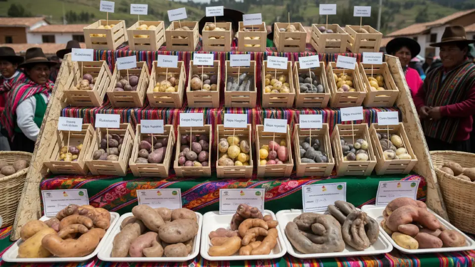Native potato festival in Huánuco, Peru