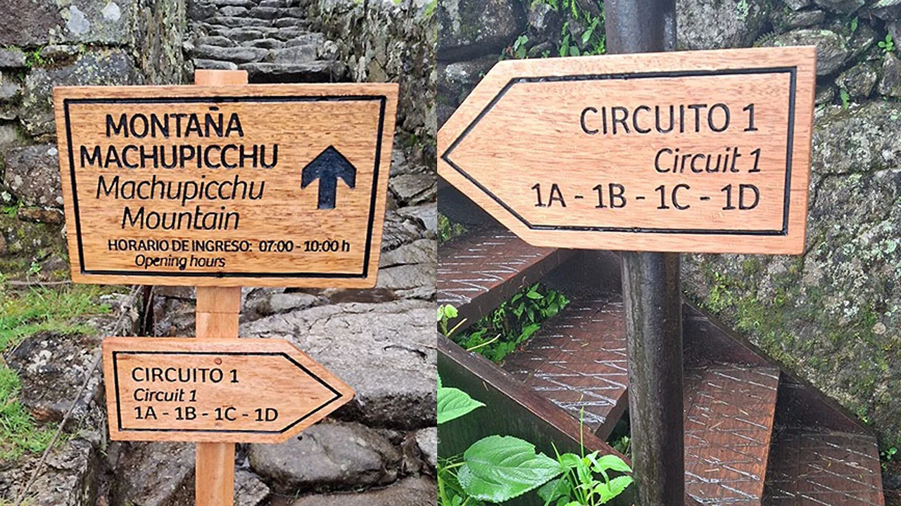 Nueva señalización en Machu Picchu