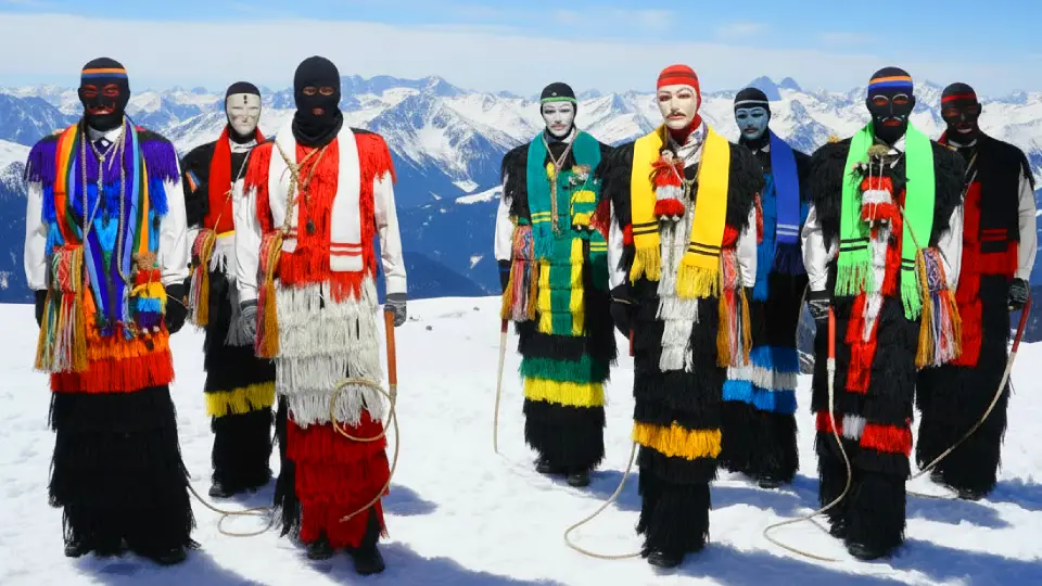 Representation of the colors of the eight nations at Qoyllority