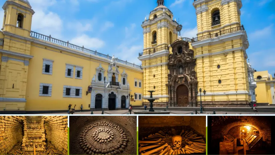 Combento San Francisco de Asis que muestra tours a sus catacumbas