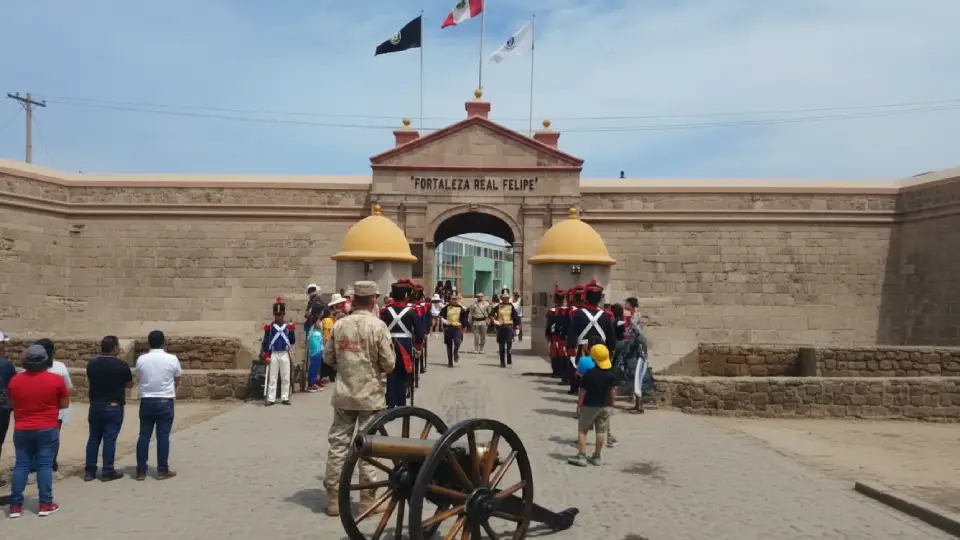 Real San Felipe Fortress in Lima, capital of Perú