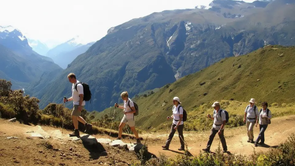 Exploration hike toward Intipunku in the Sacred Valley of the Incas