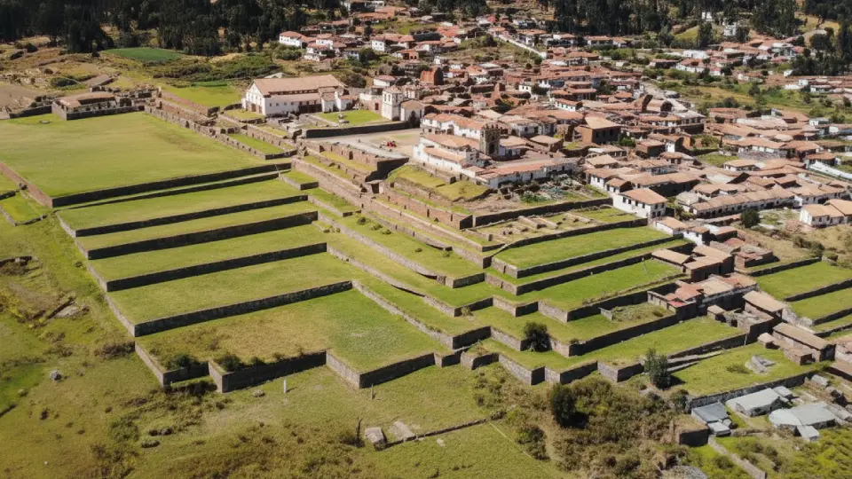 Archaeological site of Chinchero on a sunny morning