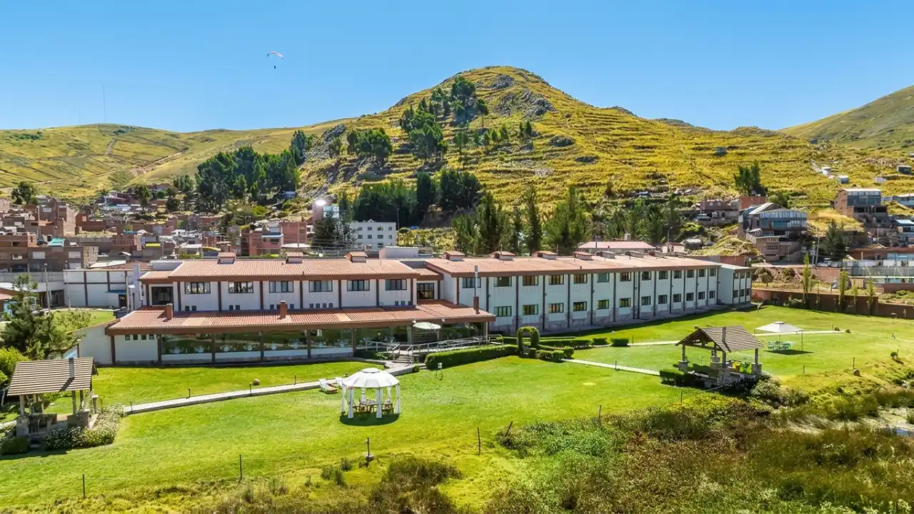 The hotel's facade is a testament to charming tradition.