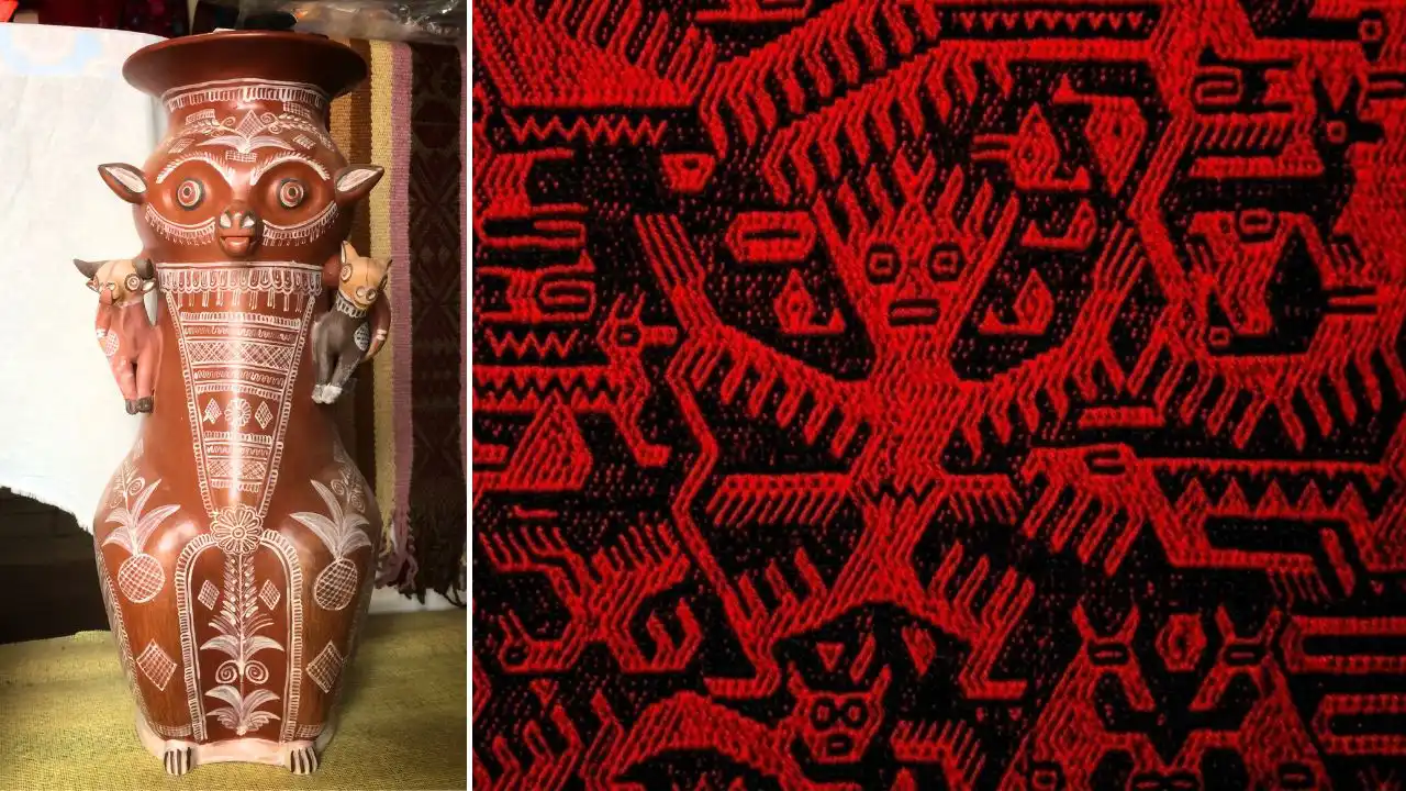 Crafts and weaving of Supay.