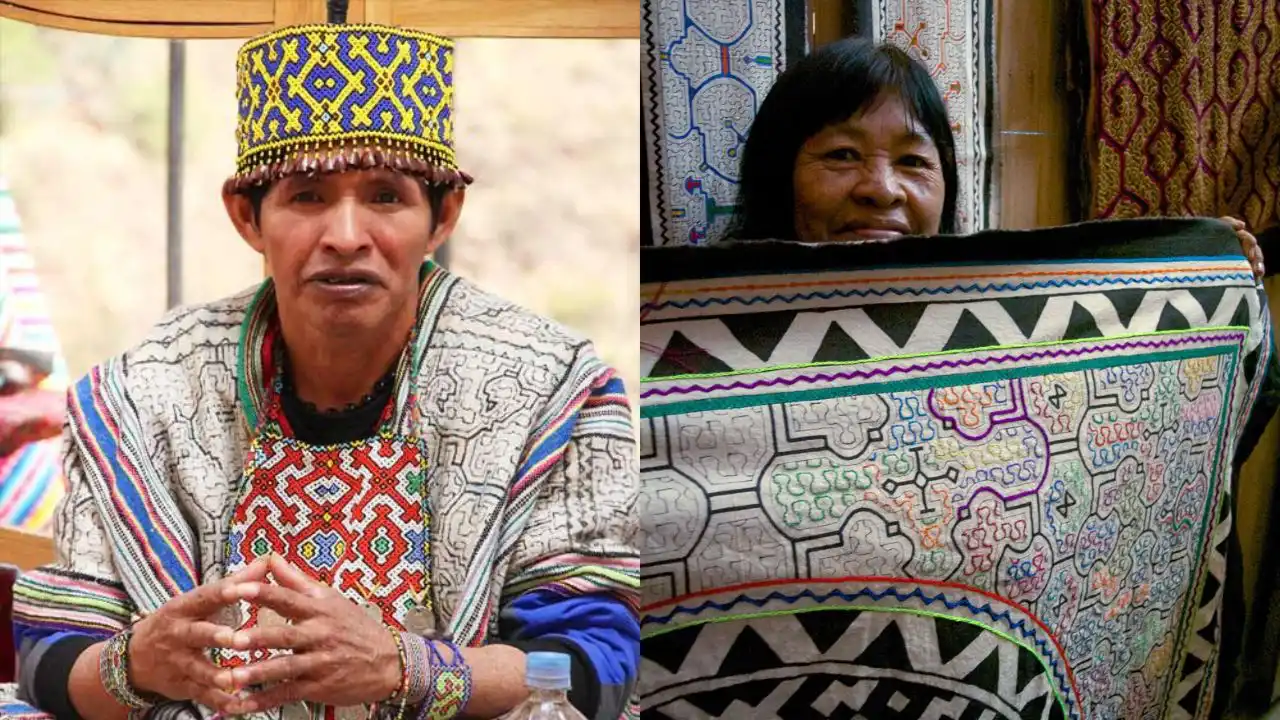 Kené designs are inspired by the Amazonian worldview.