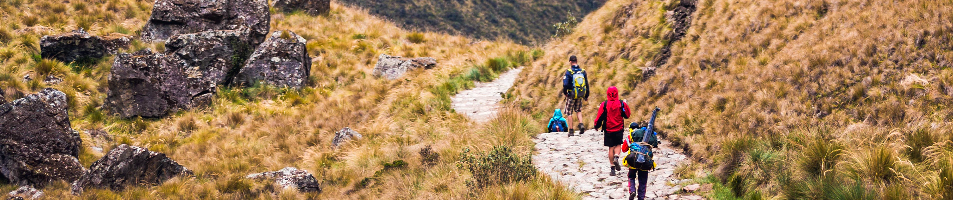 Warmiwañusca, conocido como el Paso de la Mujer Muerta, en el Camino Inca Clásico hacia Machu Picchu